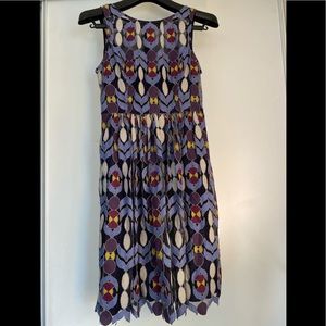 Purple Pattern Maeve A-Line Dress